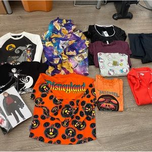 Disneyland Kids' Halloween Spirit Jersey and lot Of Kids Clothing XL (women xs)